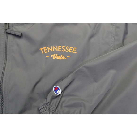 University of Tennessee Vols Windbreaker Men's XL Grey 1/4 Zip Jacket Hooded - Picture 4 of 8